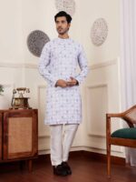 Light Purple Color Kurta Payjama