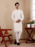 Off Whit Color Kurta Payjama