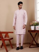 Light Pink Color Kurta Payjama
