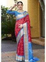 Red Color Crepe Saree