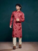 Maroon Color Kurta Payjama