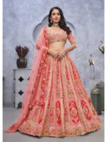Pink Color Organza Silk Lehenga Choli