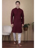 Maroon Color Kurta Payjama