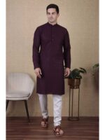 Wine Color Kurta Payjama