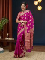 Pink Color Georgette Saree