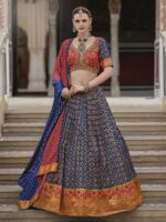 Blue Color Smooth Silk Lehenga Choli