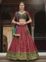 Red Color Smooth Silk Lehenga Choli