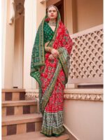Red Color Mercerized Sigma Silk Saree