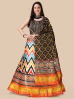 Multy Color Satin Silk Lehenga Choli
