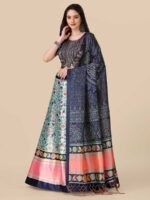 Multy Color Satin Silk Lehenga Choli