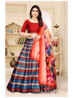 Multy Color Satin Silk Lehenga Choli