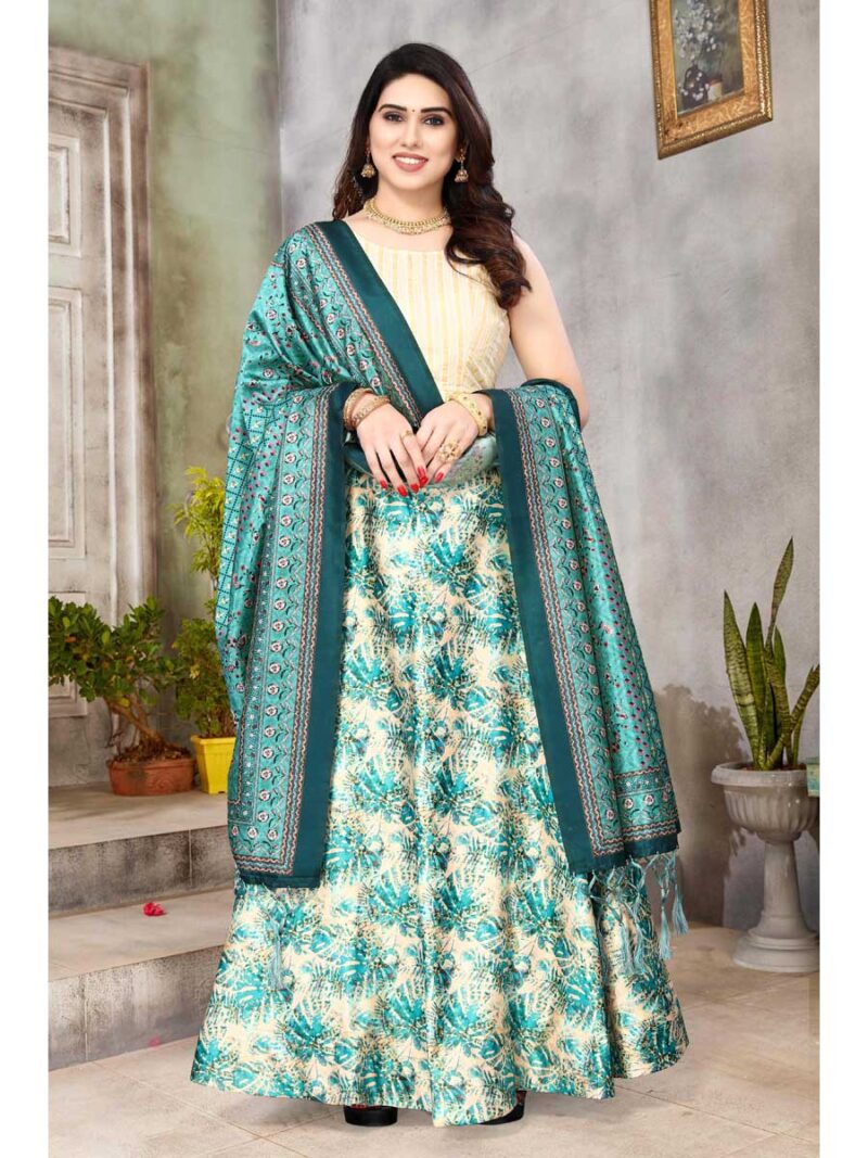 Rama Color Satin Silk Lehenga Choli