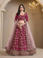 Maroon Color Art Silk Lehenga Choli