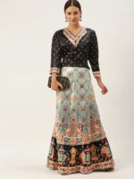 Multy Color Satin Silk Lehenga Choli