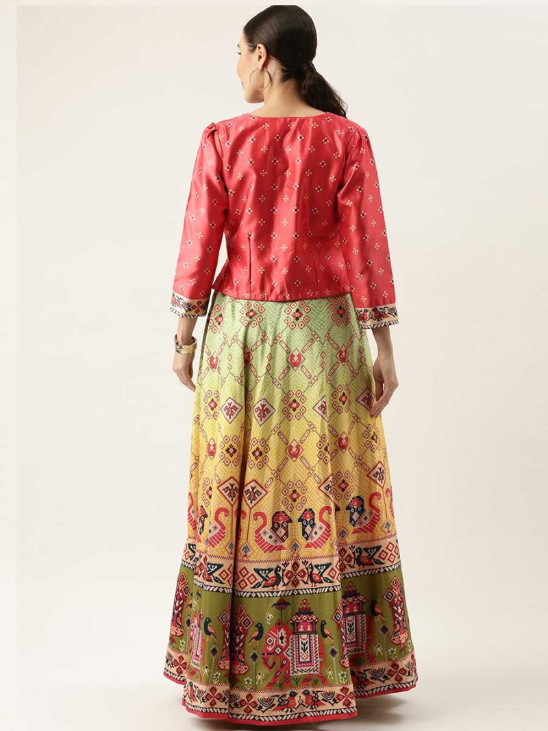 Multy Color Satin Silk Lehenga Choli - Image 2