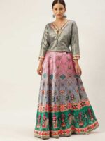 Multy Color Satin Silk Lehenga Choli