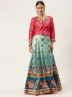 Multy Color Satin Silk Lehenga Choli