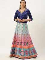 Multy Color Satin Silk Lehenga Choli