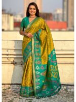 Green Color Patola Silk Saree