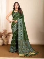 Green Color Soft Silk Saree
