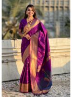 Purple Color Soft Silk Saree
