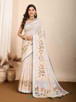 Off White Color Off White Saree