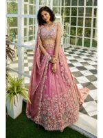 Pink Color Net Lehenga Choli