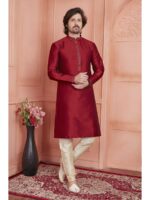 Maroon Color Kurta Payjama