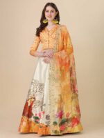 Yellow Color Satin Silk Lehenga Choli