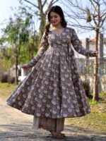 Brown Color Kurti Set