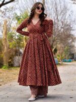 Burgundy Color Kurti Set