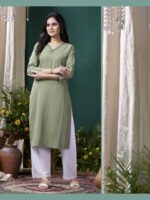 Green Color Kurti Set