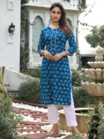 Blue Color Kurti Set