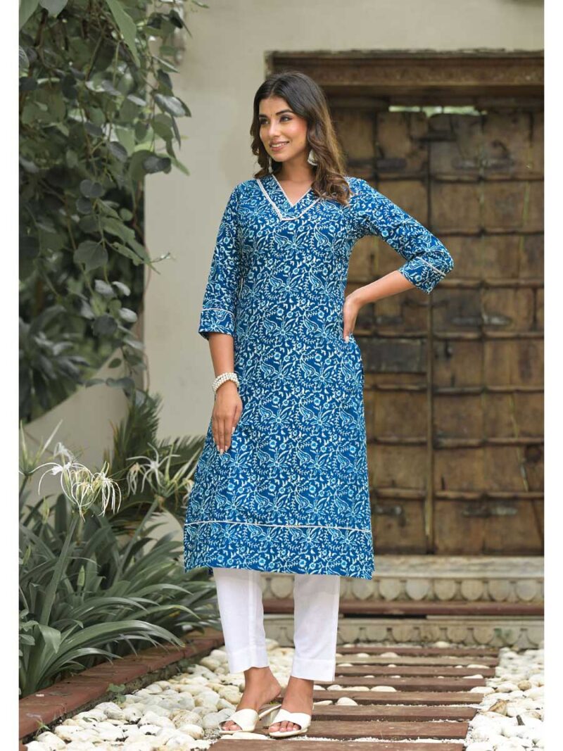 Blue Color Kurti Set