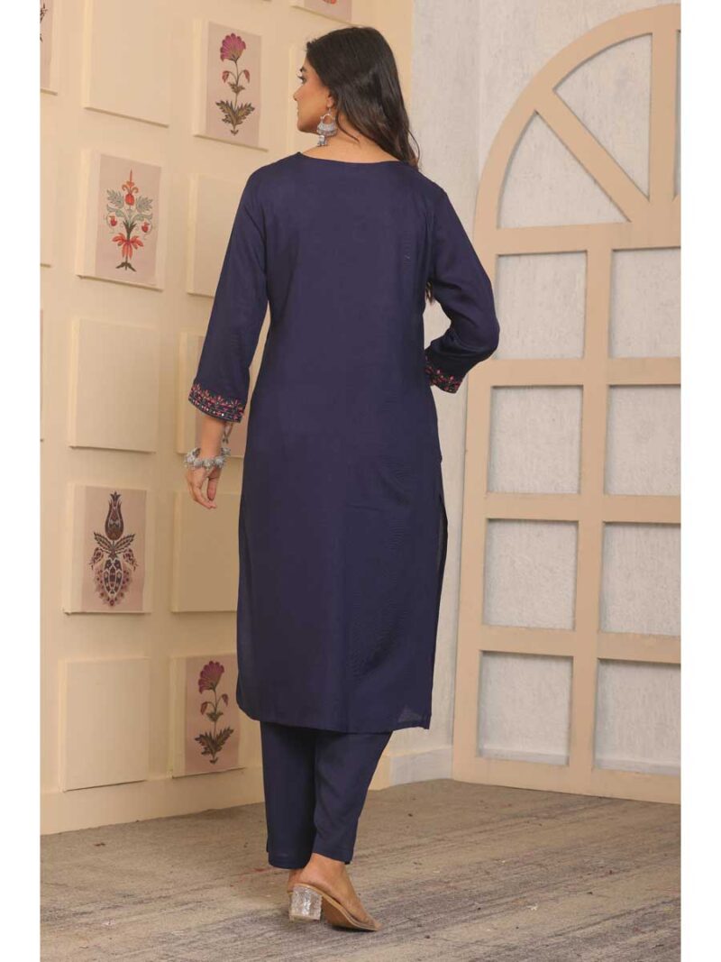Blue Color Kurti Set - Image 2