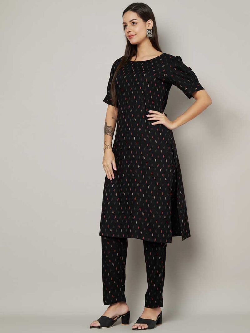 Black Color Kurti Set - Image 3