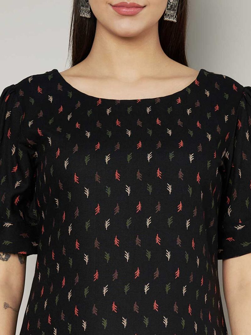 Black Color Kurti Set - Image 2