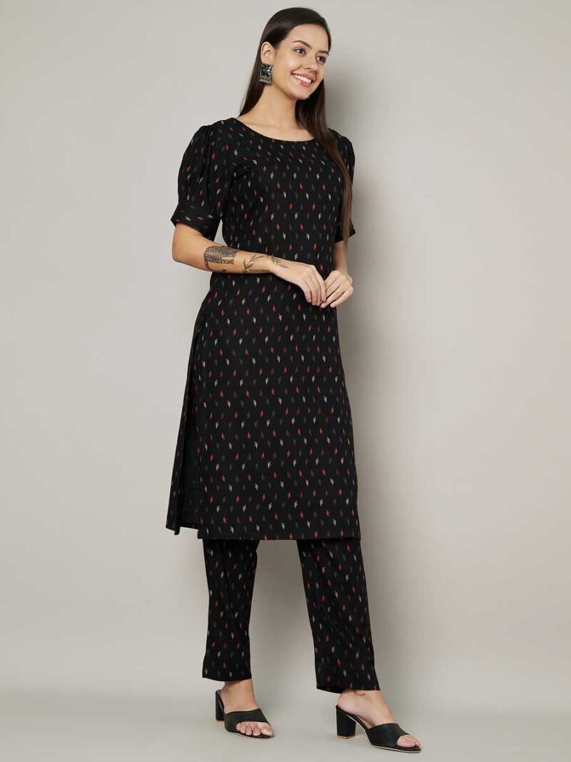 Black Color Kurti Set