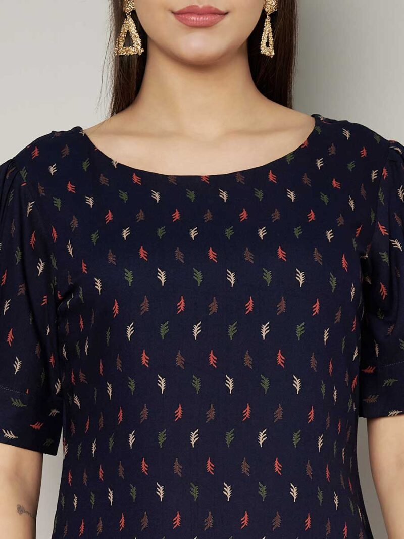 Blue Color Kurti Set - Image 2