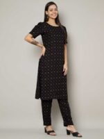 Black Color Kurti Set