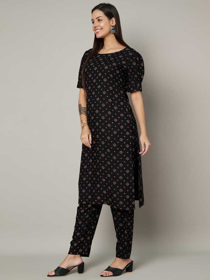Black Color Kurti Set - Image 3