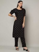 Black Color Kurti Set