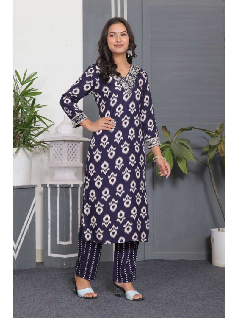 Blue Color Kurti Set