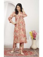 Peach Color Kurti Set