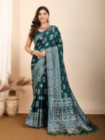 Green Color Green Saree