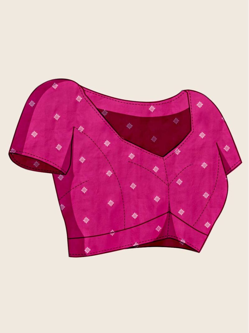 Pink Color Pink Saree - Image 4