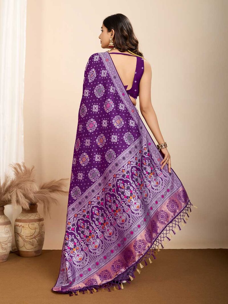Purple Color Purple Saree - Image 2
