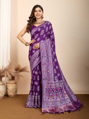 Purple Color Purple Saree