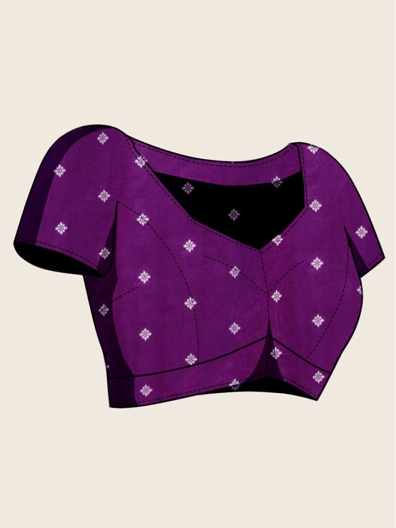 Purple Color Purple Saree - Image 4