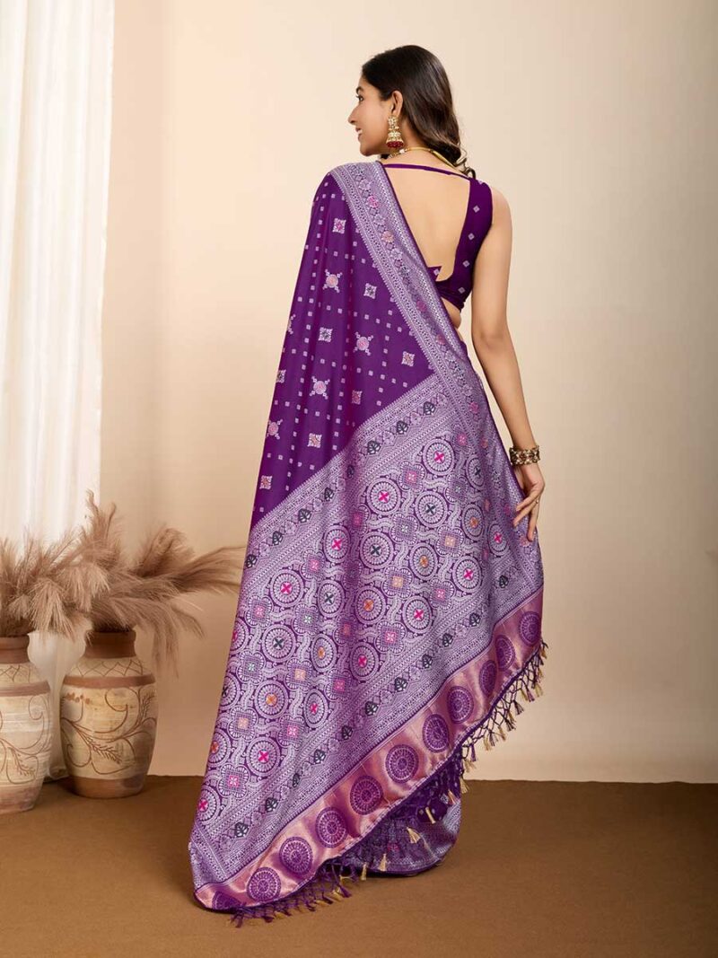 Purple Color Purple Saree - Image 2